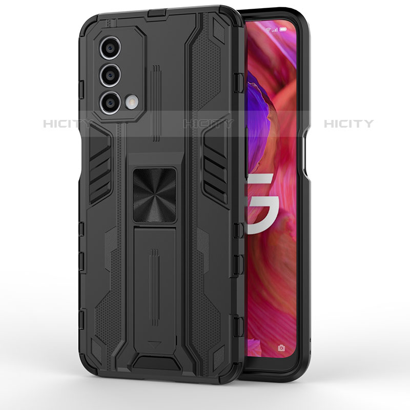 Funda Bumper Silicona y Plastico Mate Carcasa con Magnetico Soporte para Oppo A93 5G