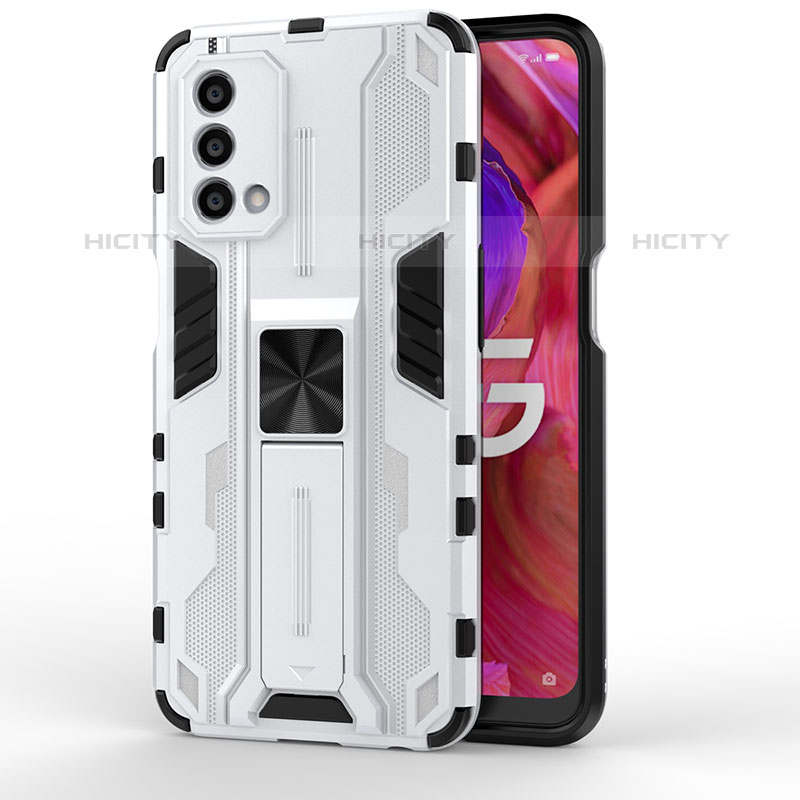 Funda Bumper Silicona y Plastico Mate Carcasa con Magnetico Soporte para Oppo A93 5G