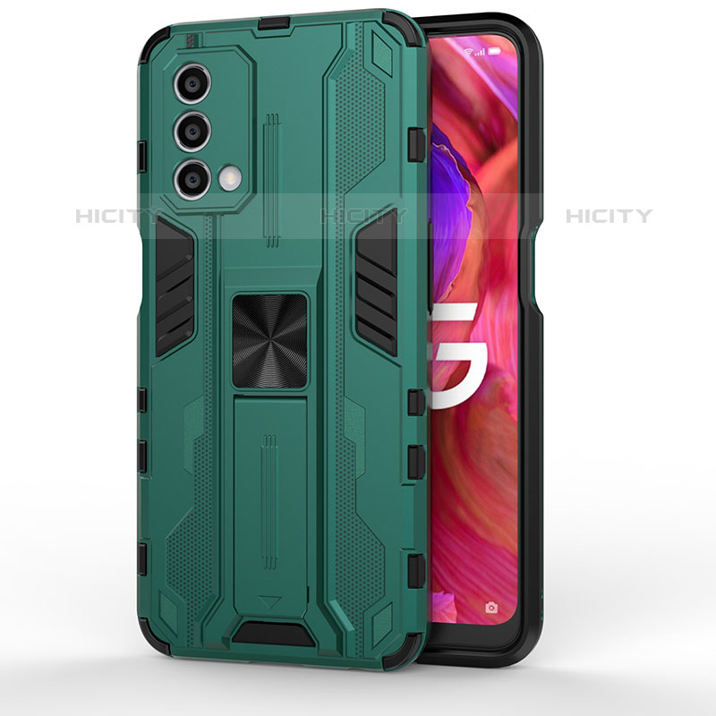 Funda Bumper Silicona y Plastico Mate Carcasa con Magnetico Soporte para Oppo A93 5G