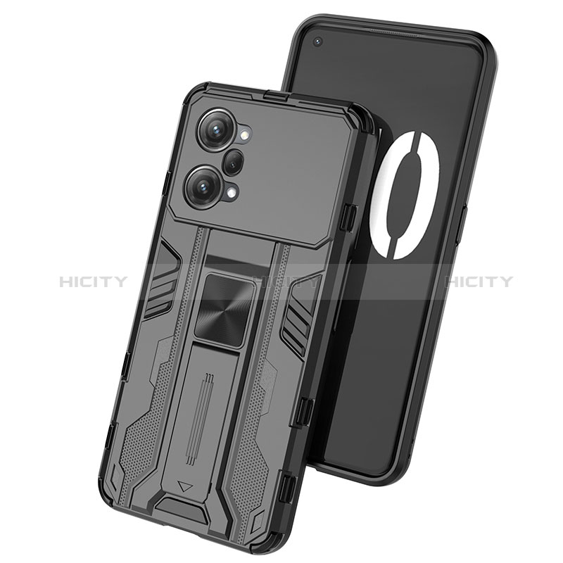 Funda Bumper Silicona y Plastico Mate Carcasa con Magnetico Soporte para Oppo K10 Pro 5G