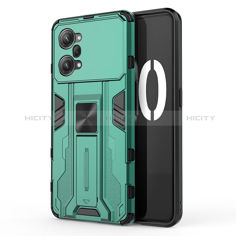 Funda Bumper Silicona y Plastico Mate Carcasa con Magnetico Soporte para Oppo K10 Pro 5G