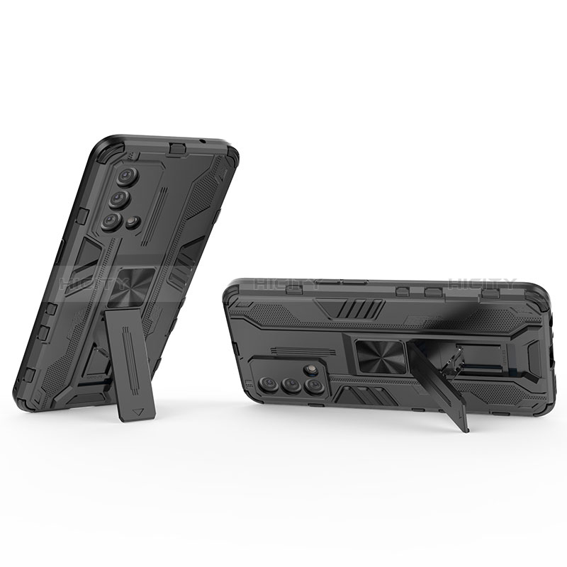 Funda Bumper Silicona y Plastico Mate Carcasa con Magnetico Soporte para Oppo K9 5G