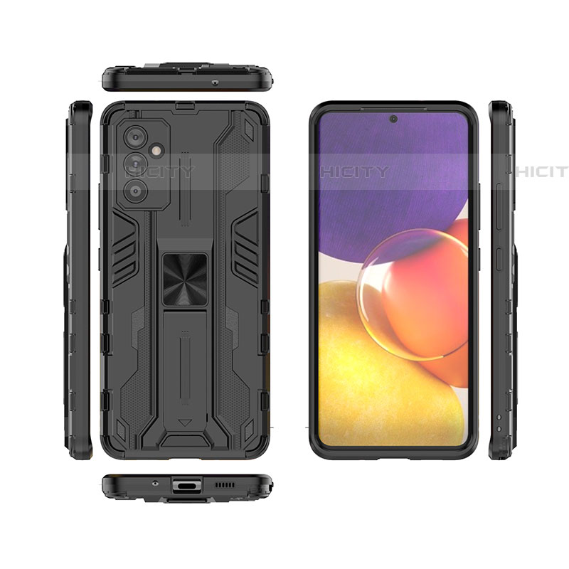 Funda Bumper Silicona y Plastico Mate Carcasa con Magnetico Soporte para Samsung Galaxy A24 4G