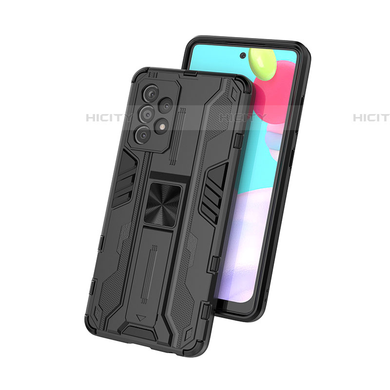 Funda Bumper Silicona y Plastico Mate Carcasa con Magnetico Soporte para Samsung Galaxy A52 4G