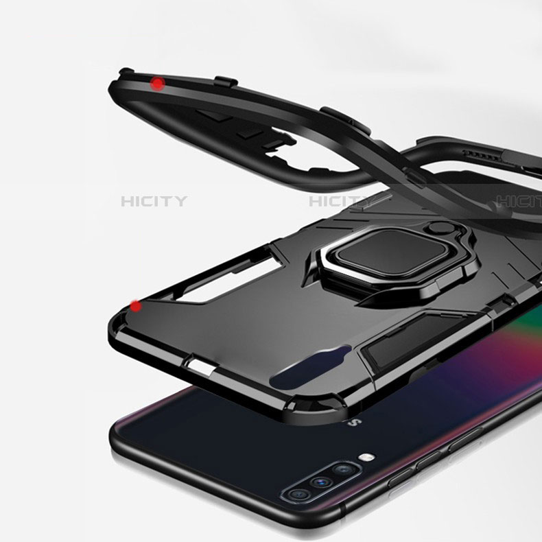 Funda Bumper Silicona y Plastico Mate Carcasa con Magnetico Soporte para Samsung Galaxy A70S
