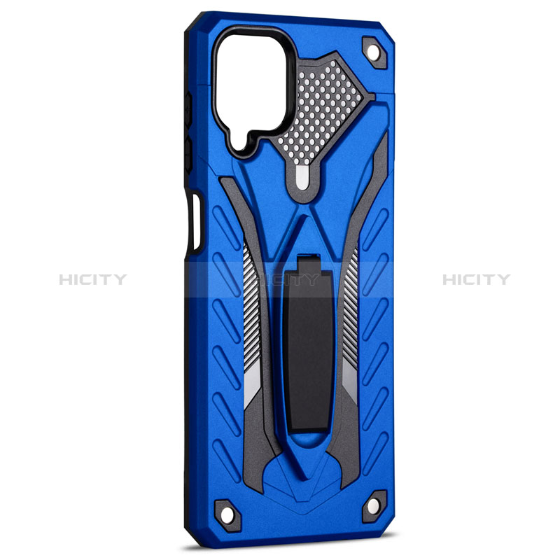 Funda Bumper Silicona y Plastico Mate Carcasa con Magnetico Soporte para Samsung Galaxy F12