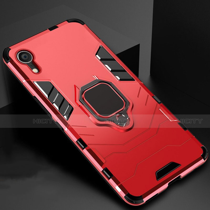 Funda Bumper Silicona y Plastico Mate Carcasa con Soporte A01 para Apple iPhone XR