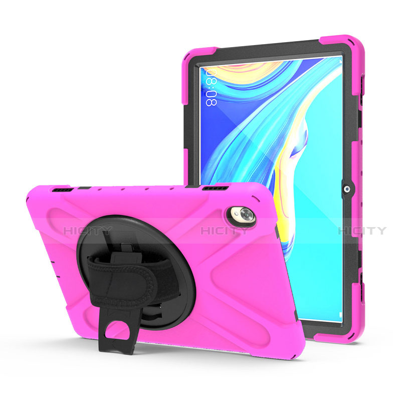 Funda Bumper Silicona y Plastico Mate Carcasa con Soporte A01 para Huawei MediaPad M6 10.8