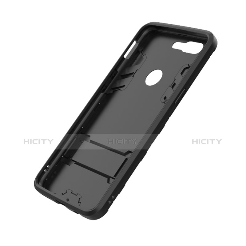 Funda Bumper Silicona y Plastico Mate Carcasa con Soporte A01 para OnePlus 5T A5010