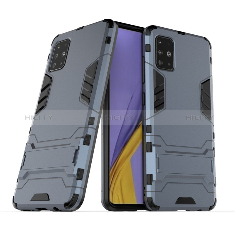 Funda Bumper Silicona y Plastico Mate Carcasa con Soporte A01 para Samsung Galaxy M40S