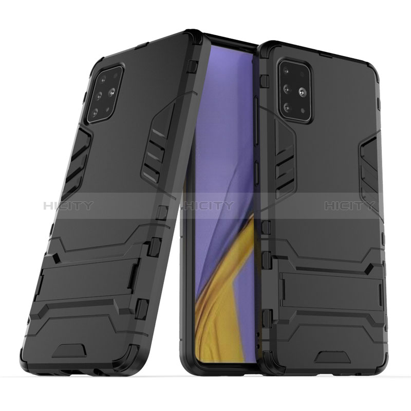 Funda Bumper Silicona y Plastico Mate Carcasa con Soporte A01 para Samsung Galaxy M40S