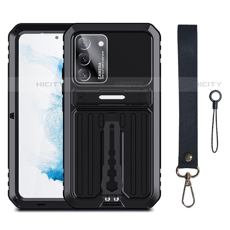 Funda Bumper Silicona y Plastico Mate Carcasa con Soporte A01 para Samsung Galaxy S21 FE 5G Negro