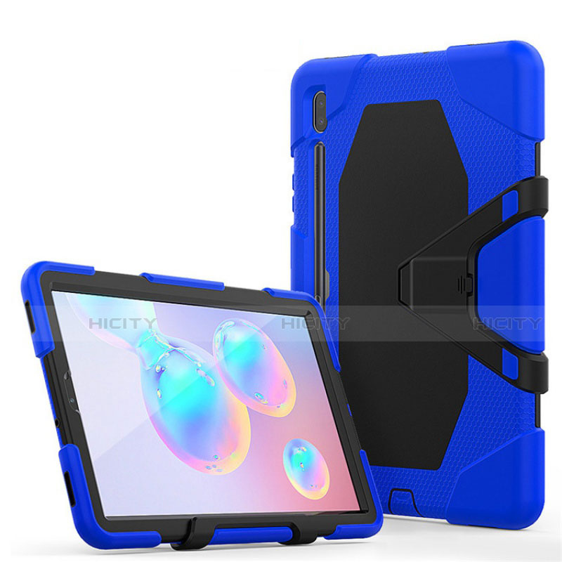 Funda Bumper Silicona y Plastico Mate Carcasa con Soporte A01 para Samsung Galaxy Tab S6 10.5 SM-T860