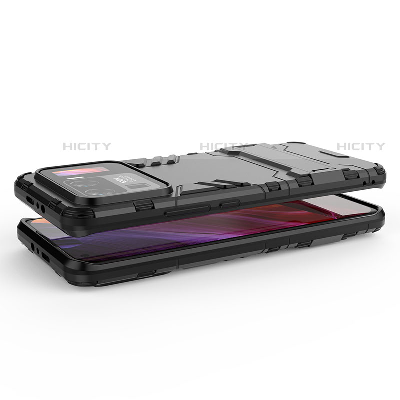 Funda Bumper Silicona y Plastico Mate Carcasa con Soporte A01 para Xiaomi Mi 11 Ultra 5G