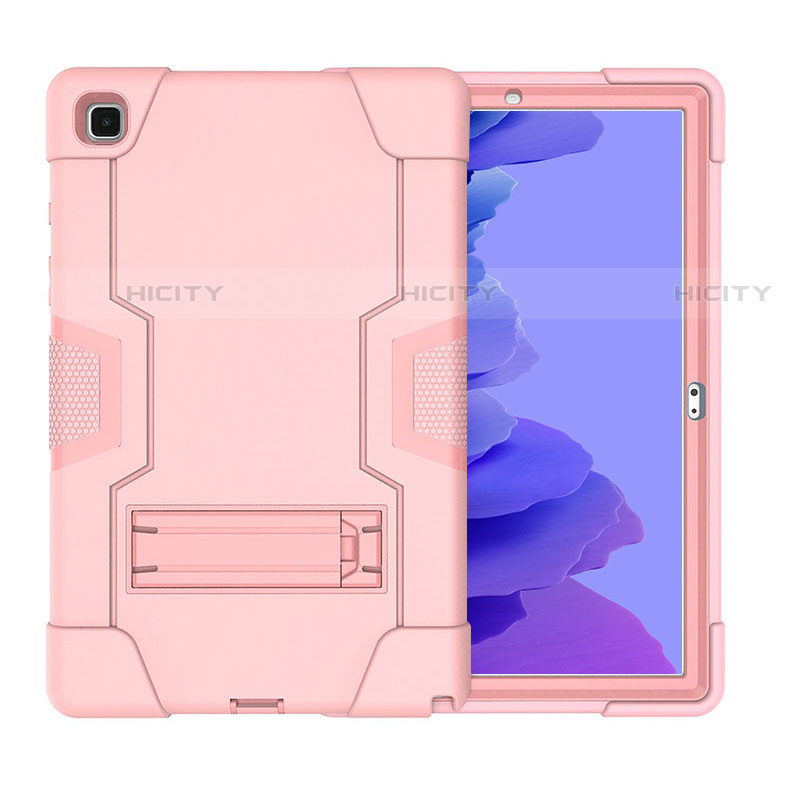 Funda Bumper Silicona y Plastico Mate Carcasa con Soporte A02 para Samsung Galaxy Tab A7 4G 10.4 SM-T505