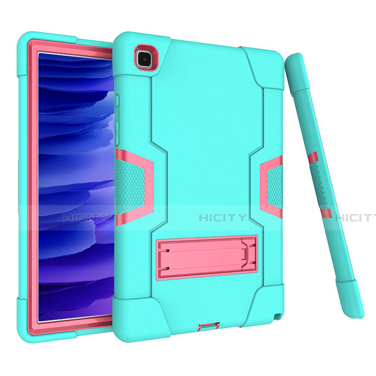 Funda Bumper Silicona y Plastico Mate Carcasa con Soporte A02 para Samsung Galaxy Tab A7 Wi-Fi 10.4 SM-T500