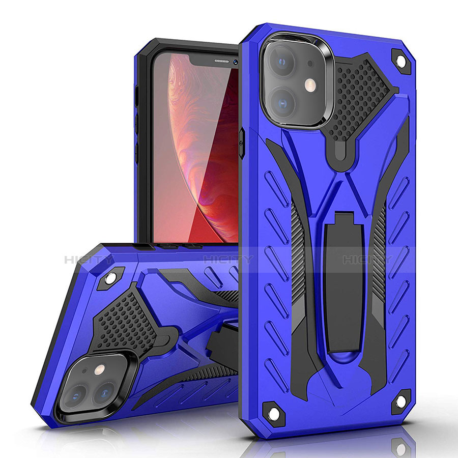 Funda Bumper Silicona y Plastico Mate Carcasa con Soporte A03 para Apple iPhone 11