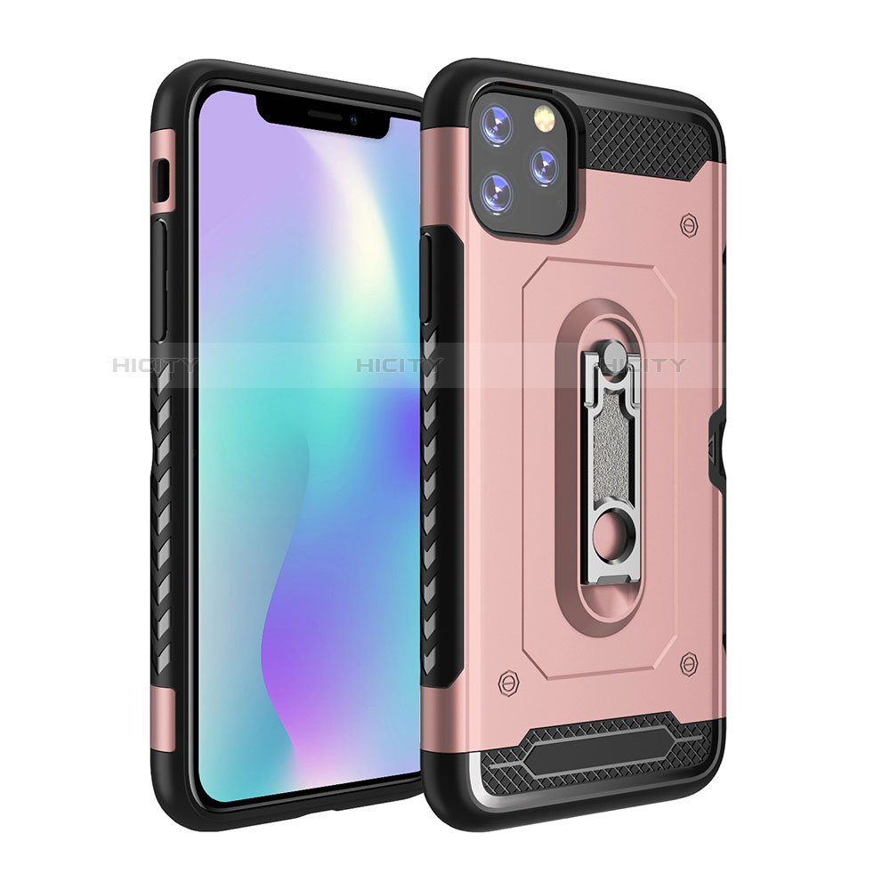 Funda Bumper Silicona y Plastico Mate Carcasa con Soporte A03 para Apple iPhone 11 Pro