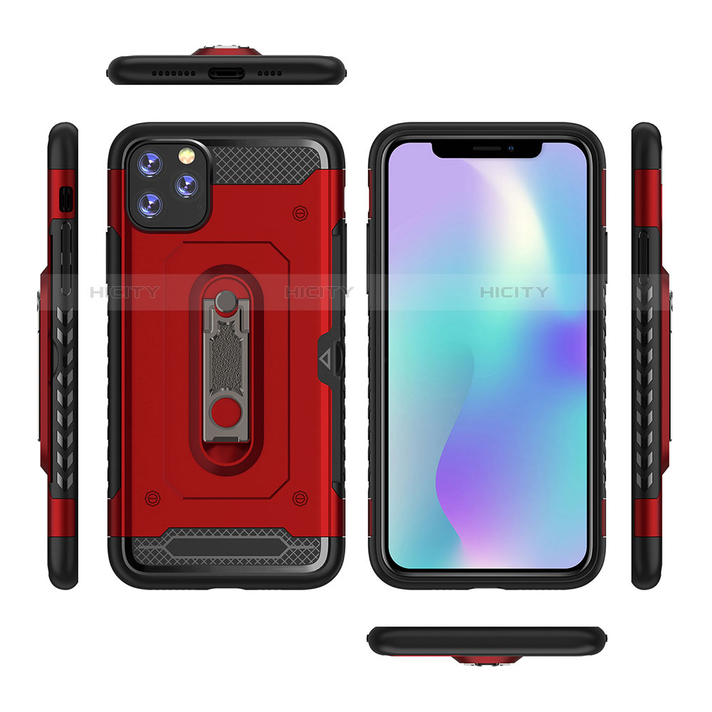 Funda Bumper Silicona y Plastico Mate Carcasa con Soporte A03 para Apple iPhone 11 Pro