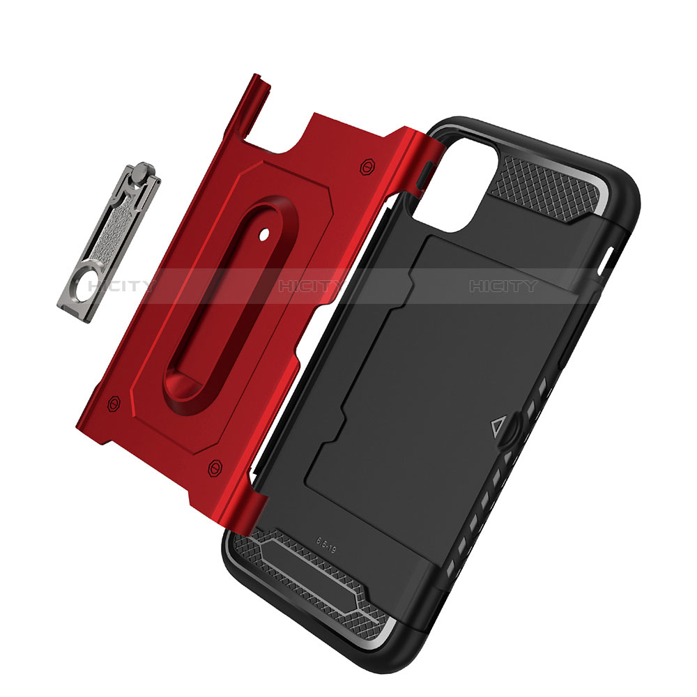 Funda Bumper Silicona y Plastico Mate Carcasa con Soporte A03 para Apple iPhone 11 Pro