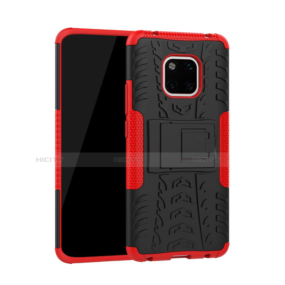 Funda Bumper Silicona y Plastico Mate Carcasa con Soporte A03 para Huawei Mate 20 Pro