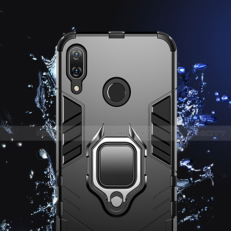 Funda Bumper Silicona y Plastico Mate Carcasa con Soporte A03 para Huawei Nova 3e