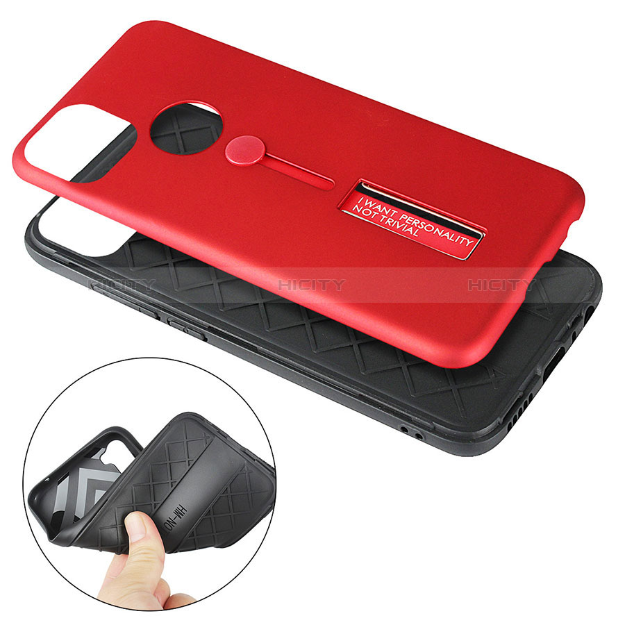 Funda Bumper Silicona y Plastico Mate Carcasa con Soporte A03 para Xiaomi Redmi 9C