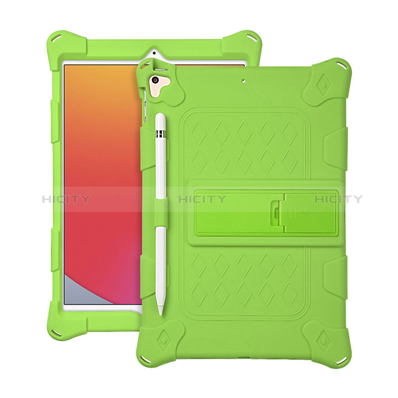 Funda Bumper Silicona y Plastico Mate Carcasa con Soporte H01 para Apple iPad 10.2 (2019)