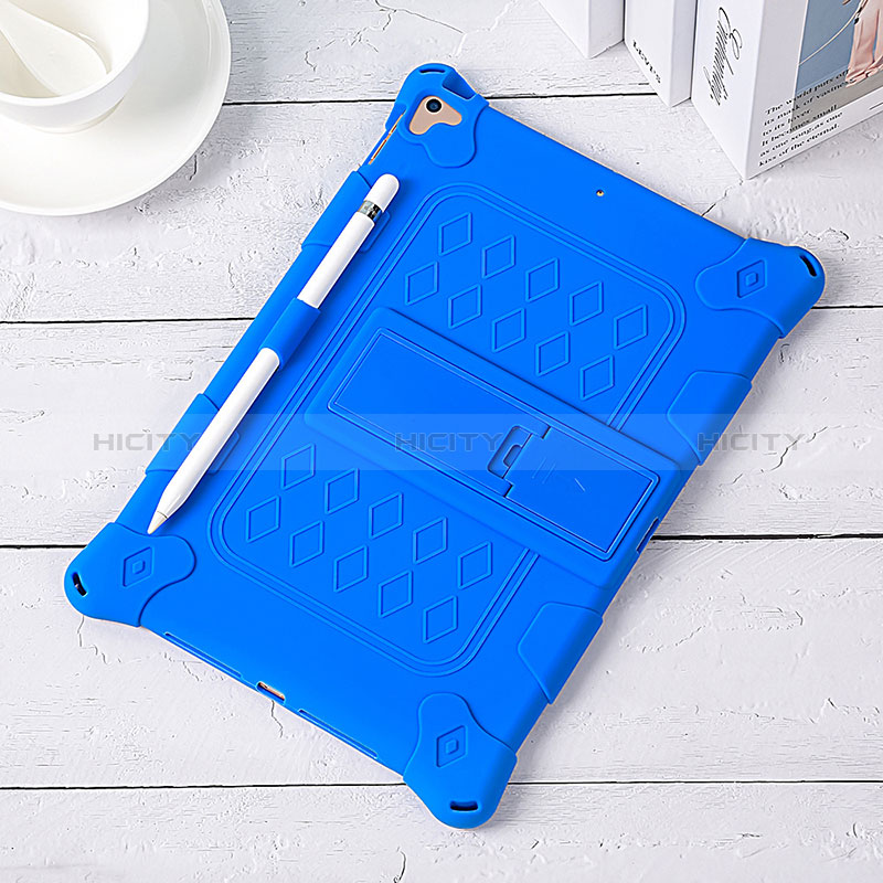 Funda Bumper Silicona y Plastico Mate Carcasa con Soporte H01 para Apple iPad 10.2 (2021)