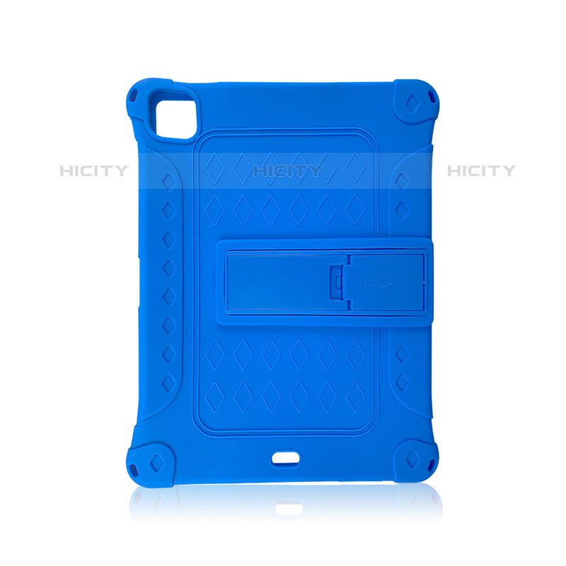 Funda Bumper Silicona y Plastico Mate Carcasa con Soporte H01 para Apple iPad Pro 11 (2021)