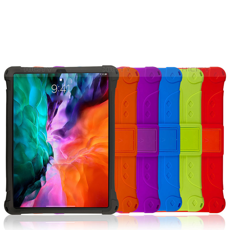 Funda Bumper Silicona y Plastico Mate Carcasa con Soporte H01 para Apple iPad Pro 11 (2021)