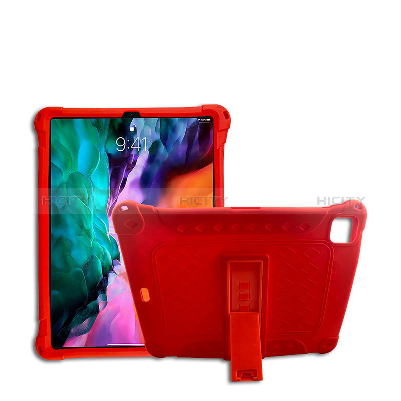 Funda Bumper Silicona y Plastico Mate Carcasa con Soporte H01 para Apple iPad Pro 11 (2022)
