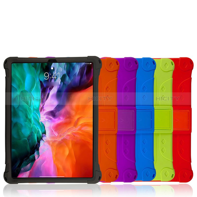 Funda Bumper Silicona y Plastico Mate Carcasa con Soporte H01 para Apple iPad Pro 11 (2022)