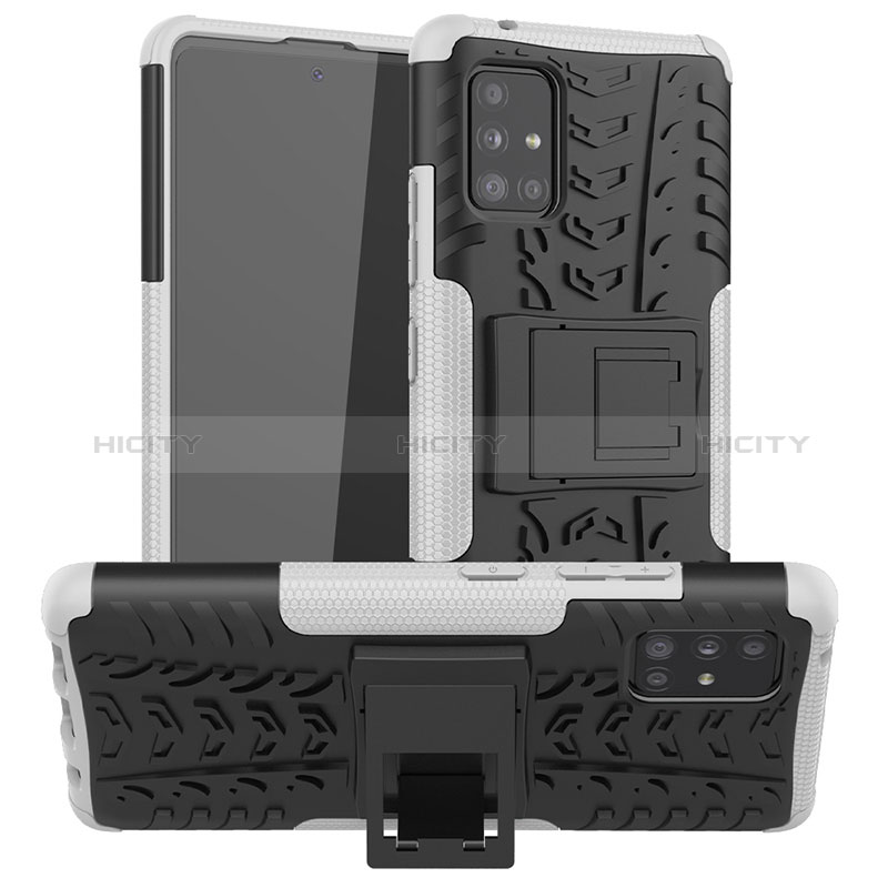 Funda Bumper Silicona y Plastico Mate Carcasa con Soporte J01X para Samsung Galaxy M40S