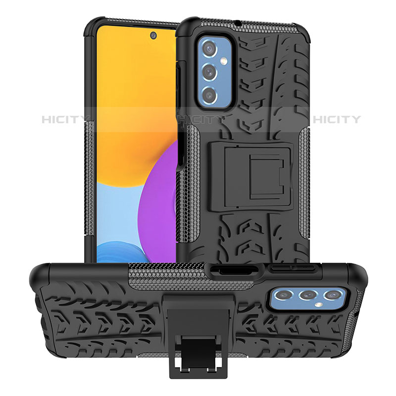 Funda Bumper Silicona y Plastico Mate Carcasa con Soporte J01X para Samsung Galaxy M52 5G