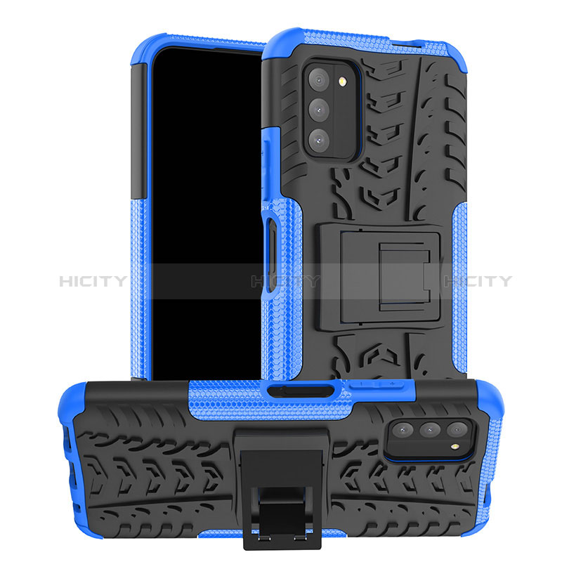 Funda Bumper Silicona y Plastico Mate Carcasa con Soporte JX1 para Nokia G100