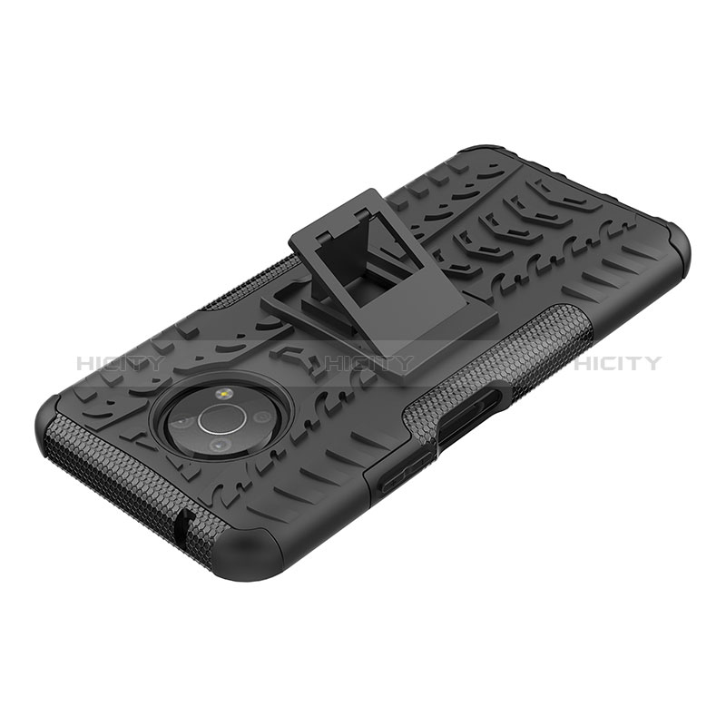 Funda Bumper Silicona y Plastico Mate Carcasa con Soporte JX1 para Nokia G300 5G