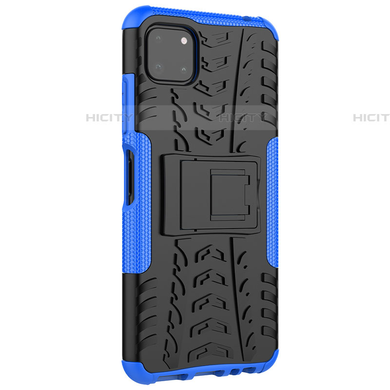 Funda Bumper Silicona y Plastico Mate Carcasa con Soporte JX1 para Samsung Galaxy F42 5G