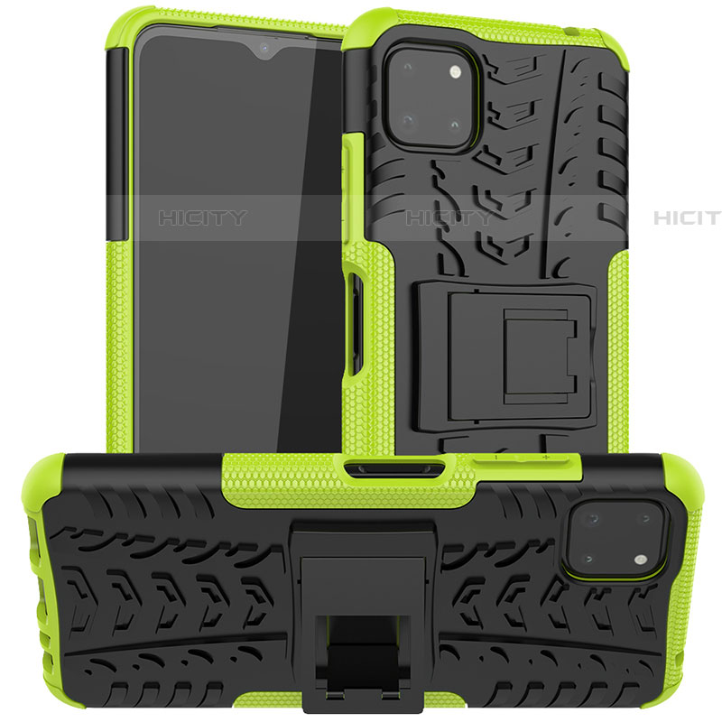 Funda Bumper Silicona y Plastico Mate Carcasa con Soporte JX1 para Samsung Galaxy F42 5G