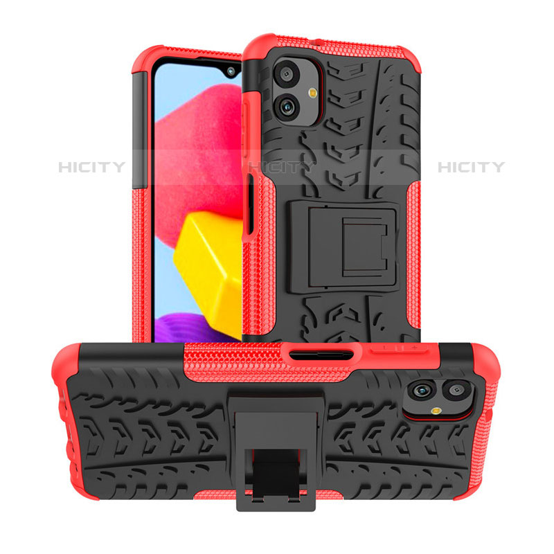 Funda Bumper Silicona y Plastico Mate Carcasa con Soporte JX1 para Samsung Galaxy M13 5G