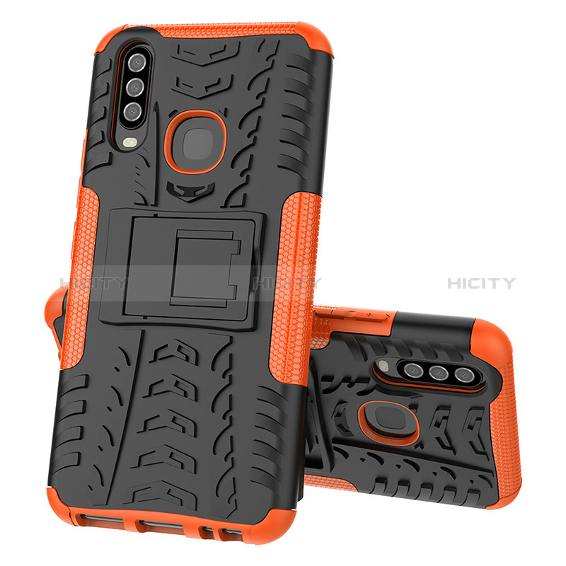 Funda Bumper Silicona y Plastico Mate Carcasa con Soporte JX1 para Vivo Y3s