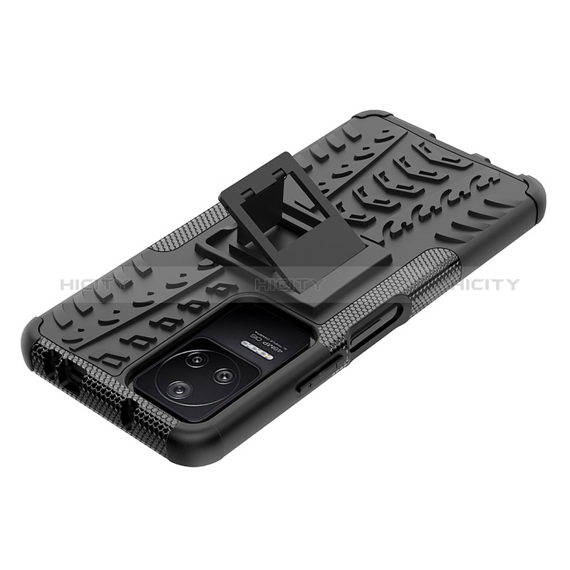 Funda Bumper Silicona y Plastico Mate Carcasa con Soporte JX1 para Xiaomi Redmi K40S 5G