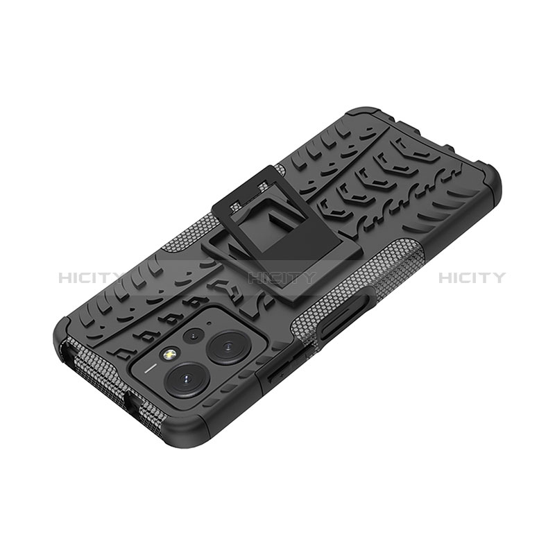 Funda Bumper Silicona y Plastico Mate Carcasa con Soporte JX1 para Xiaomi Redmi Note 12 4G