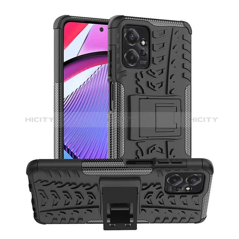 Funda Bumper Silicona y Plastico Mate Carcasa con Soporte JX2 para Motorola Moto G Power 5G (2023)