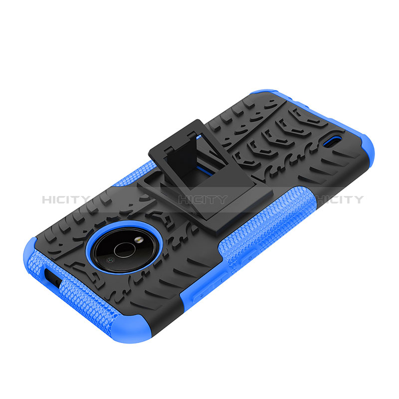 Funda Bumper Silicona y Plastico Mate Carcasa con Soporte JX2 para Nokia C200