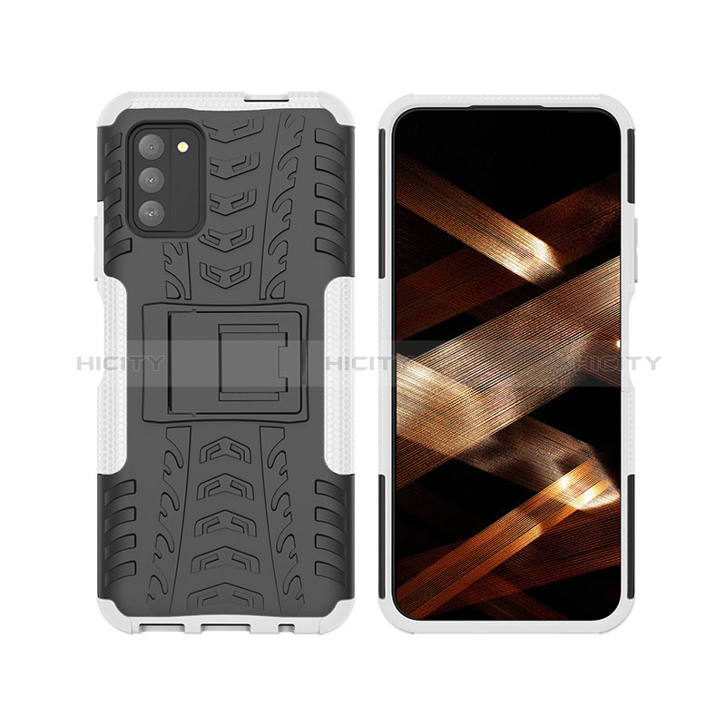 Funda Bumper Silicona y Plastico Mate Carcasa con Soporte JX2 para Nokia G100