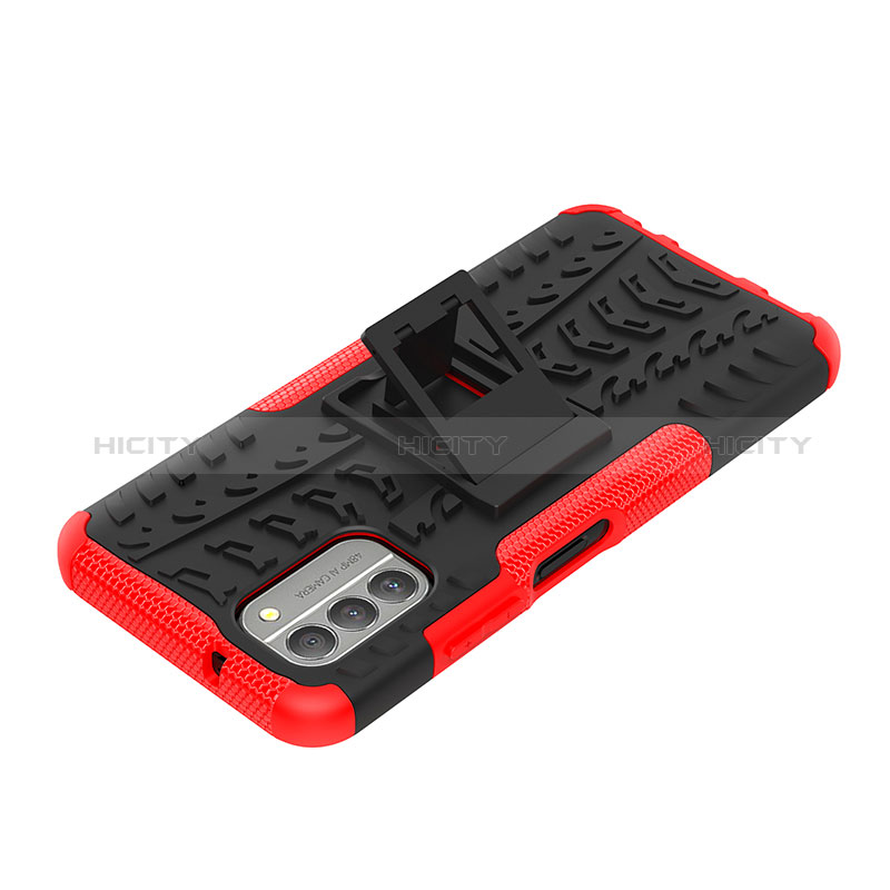 Funda Bumper Silicona y Plastico Mate Carcasa con Soporte JX2 para Nokia G400 5G