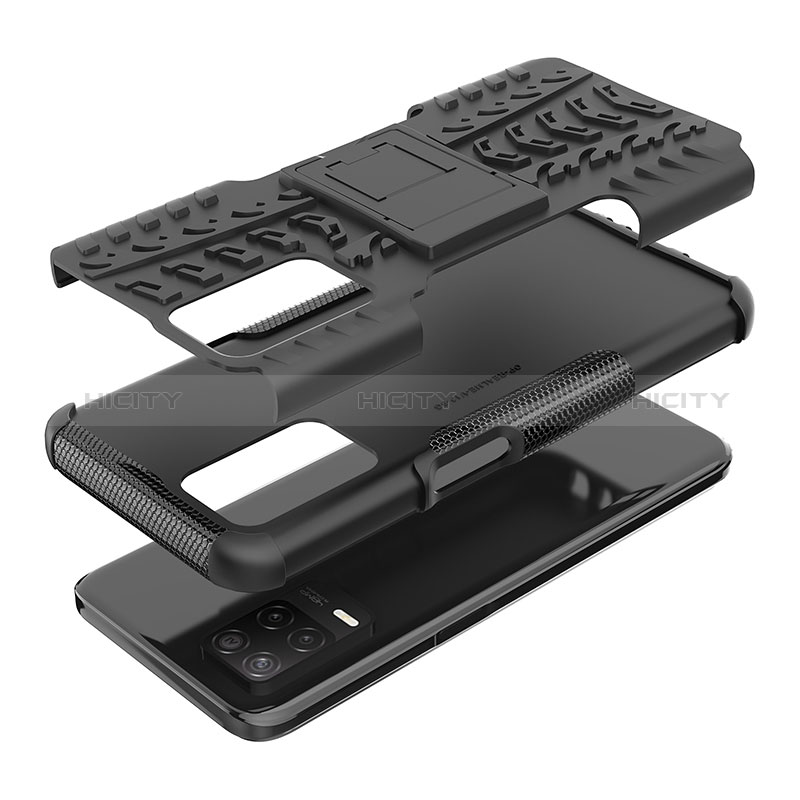 Funda Bumper Silicona y Plastico Mate Carcasa con Soporte JX2 para Realme 8s 5G