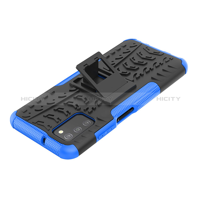 Funda Bumper Silicona y Plastico Mate Carcasa con Soporte JX2 para Samsung Galaxy A02s