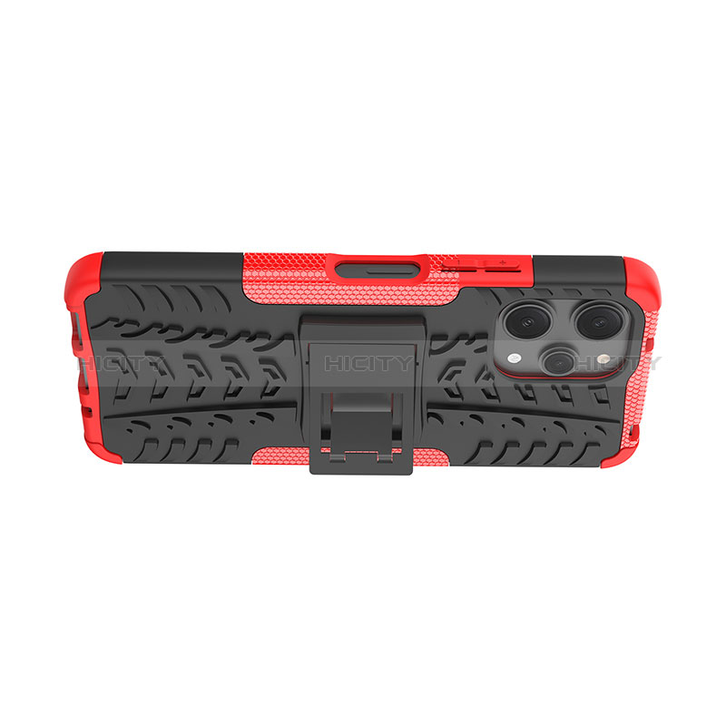 Funda Bumper Silicona y Plastico Mate Carcasa con Soporte JX2 para Xiaomi Redmi 12 4G